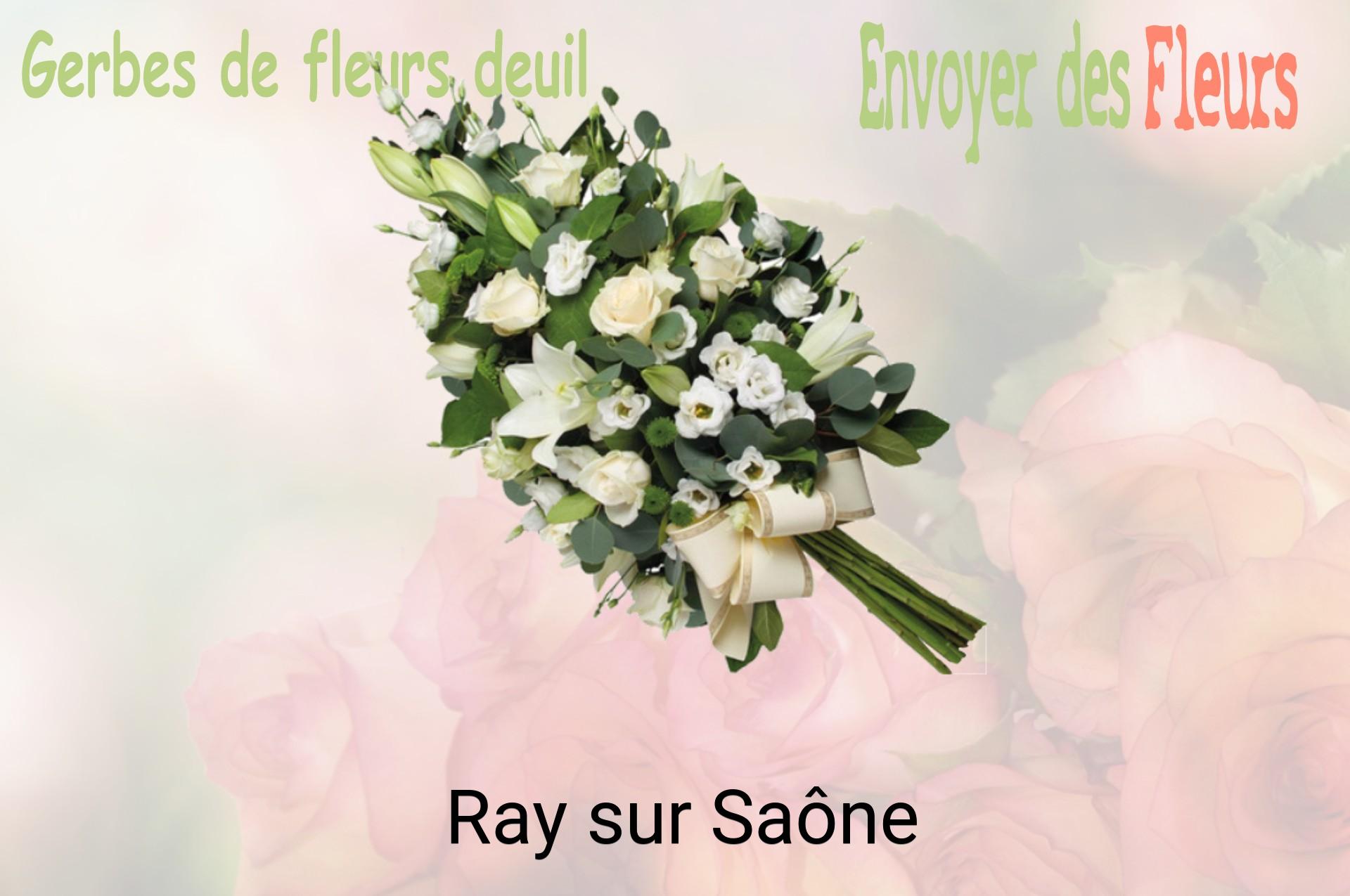 Gerbe de fleurs de deuil livrée à Ray-sur-Saône